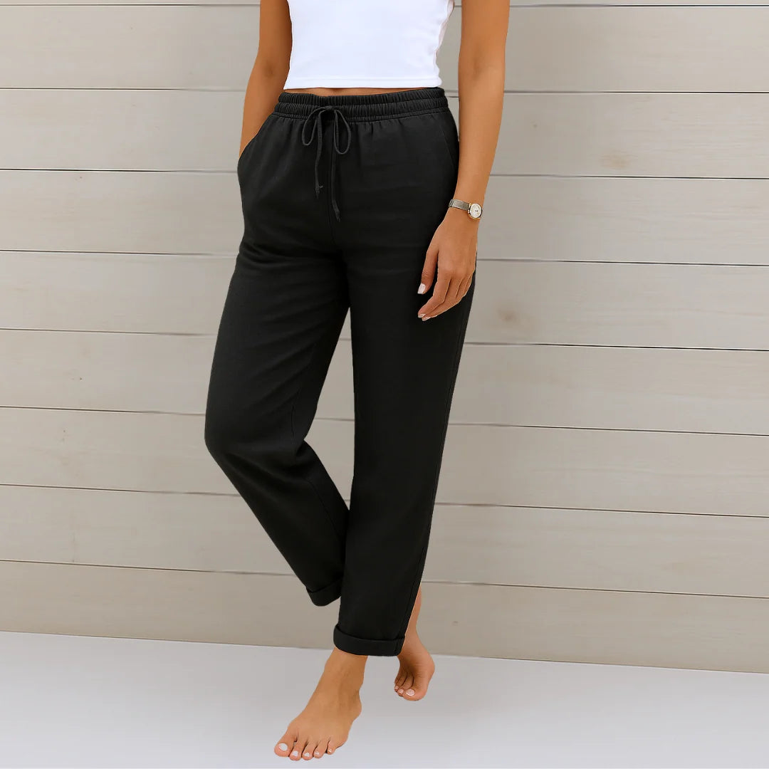 Berta | Linen Stretch Pants
