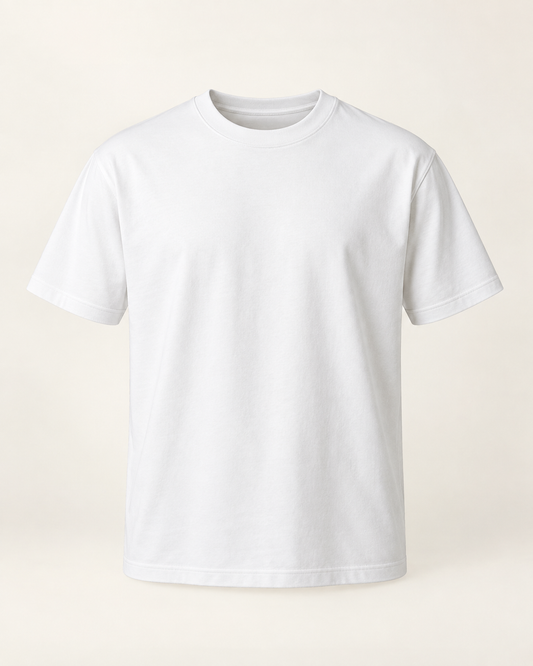 Tee-shirt essentiel blanc en coton 1MB7