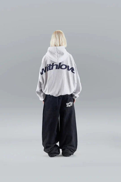 Hoodie oversize With Love — 1MB7 Street — vue produit