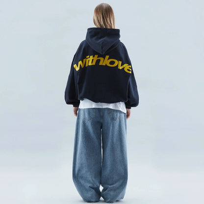 Hoodie oversize With Love — 1MB7 Street — vue produit