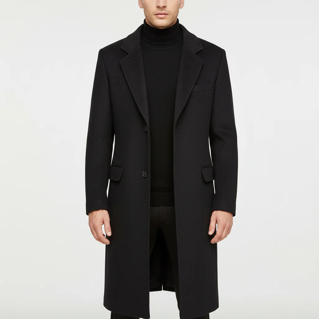 Manteau long en laine mélangée — Homme — vue produit