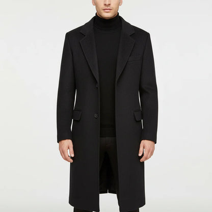 Manteau long en laine mélangée — Homme — vue produit