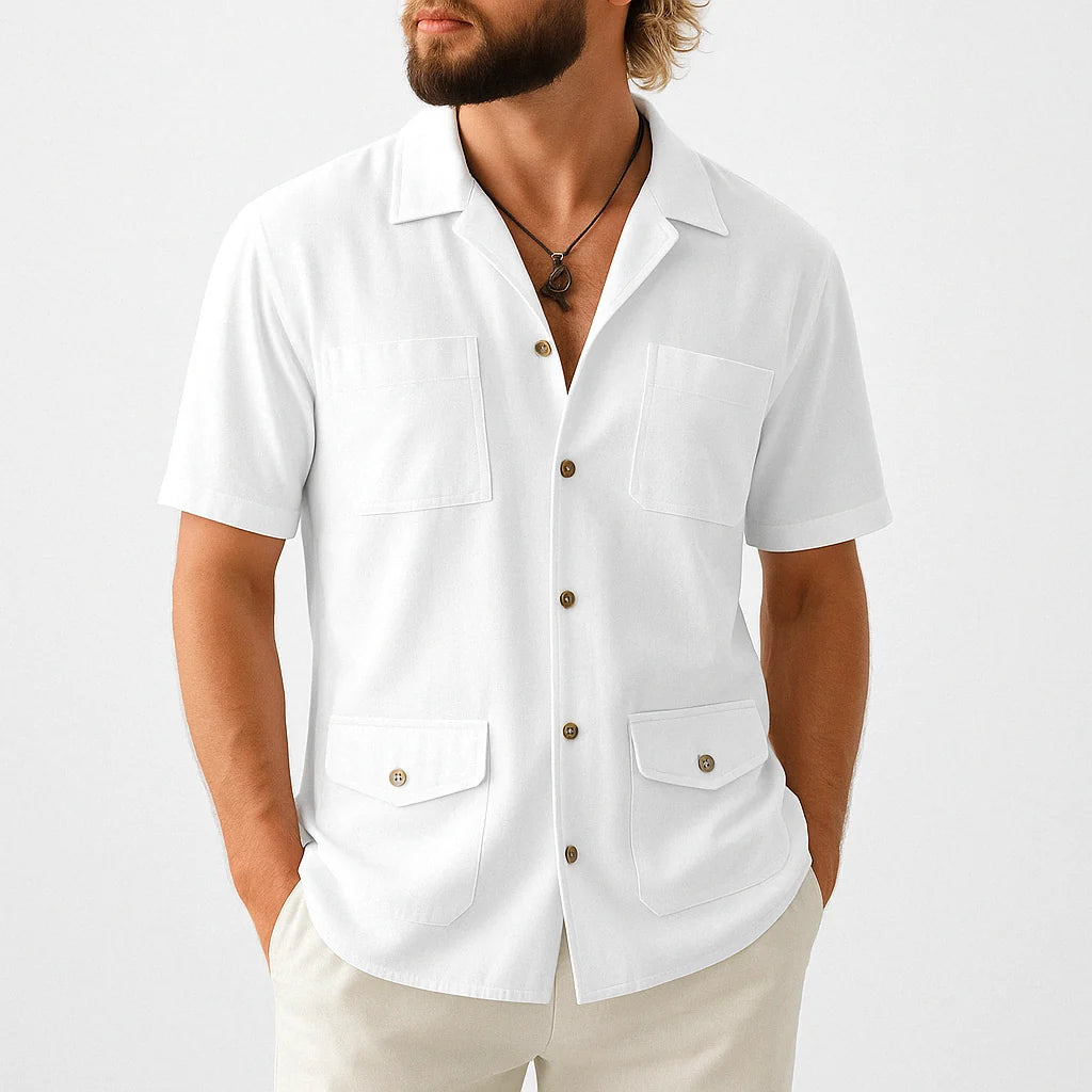 Chemise manches courtes décontractée — Homme — vue produit