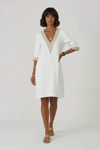 Women’S Linen Summer Dress | Breathable Midi Style | Effortless Fit