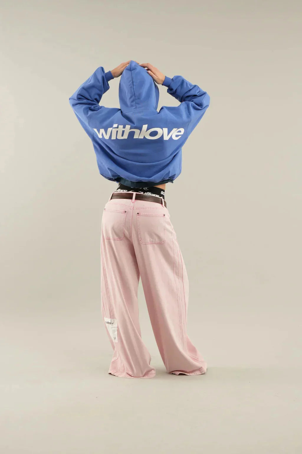 Hoodie oversize With Love — 1MB7 Street — vue produit