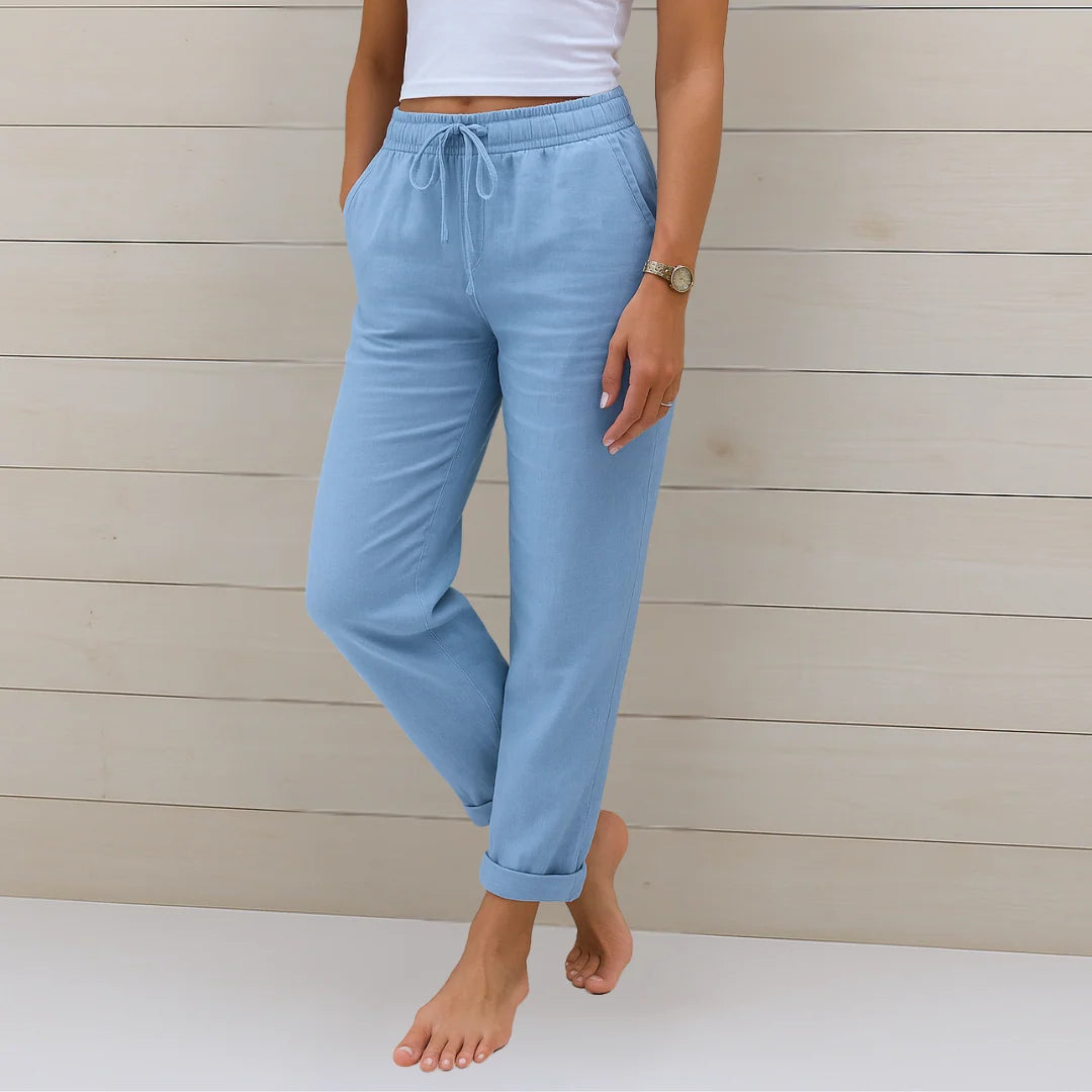 Berta | Linen Stretch Pants
