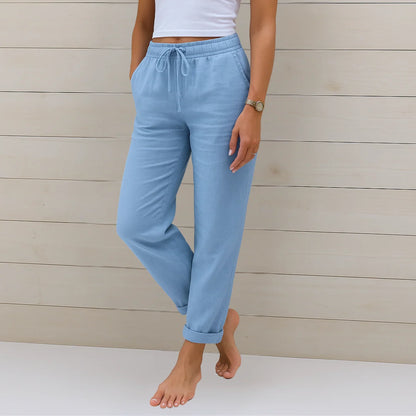 Berta | Linen Stretch Pants