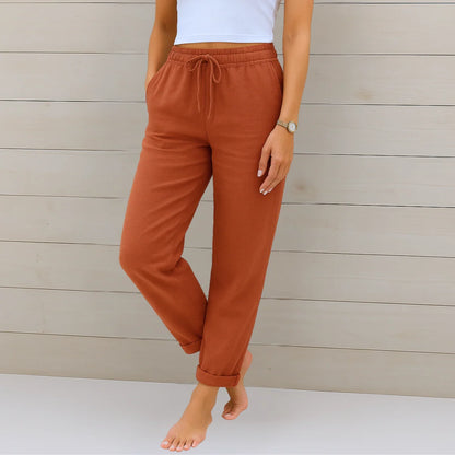 Berta | Linen Stretch Pants