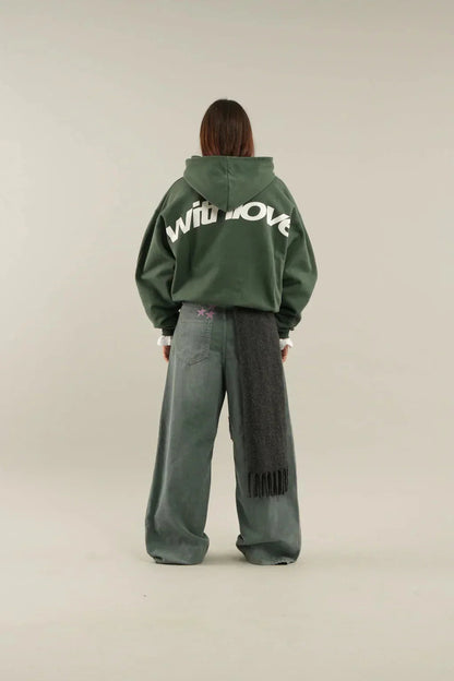 Hoodie oversize With Love — 1MB7 Street — vue produit