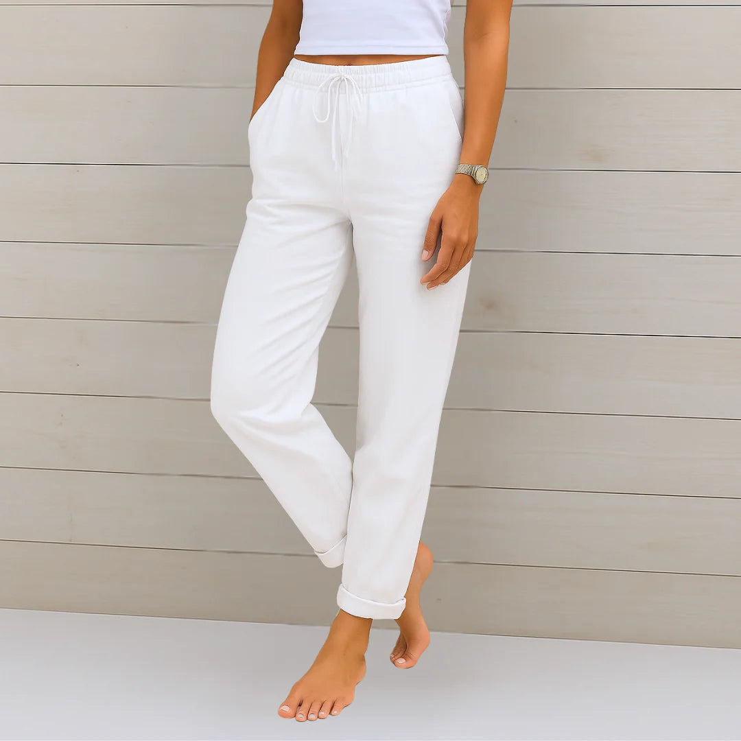 Berta | Linen Stretch Pants